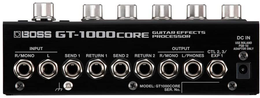 Boss GT-1000CORE Multi-effects Processor inputs