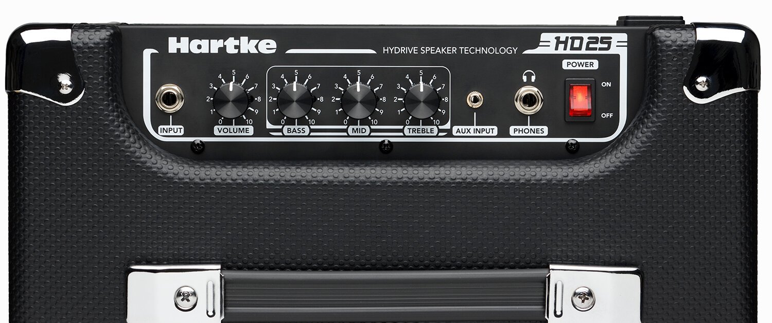 Hartke HD25 Bass Combo Amp top view