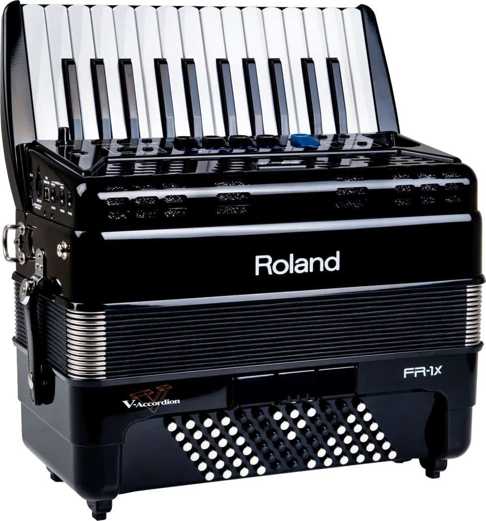 Roland FR-1x V-Accordion - Black - Piano Type - Image 4