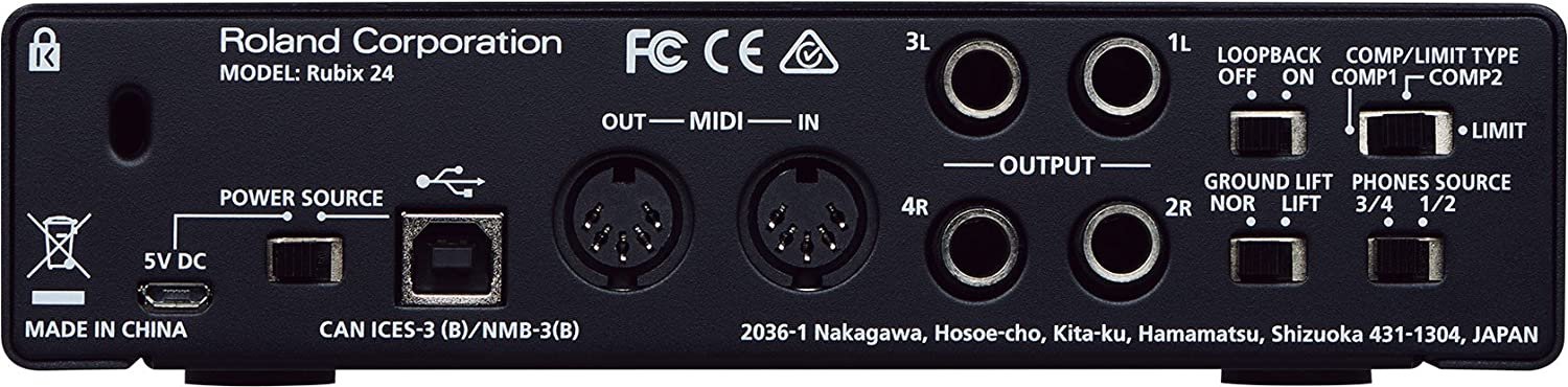 Roland RUBIX24 USB Audio Interface, 2 in/4 out - Image 7