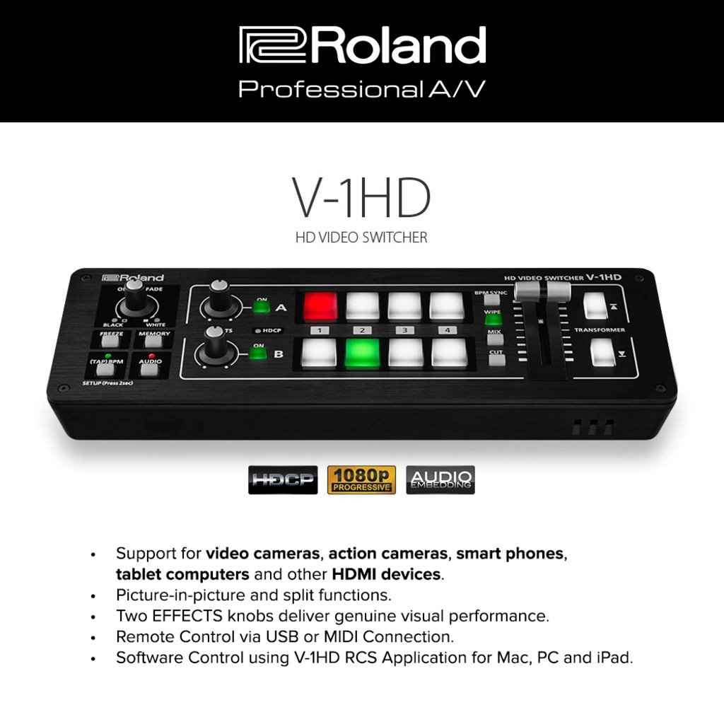 Roland V-1HD HD Video Switcher - Image 4