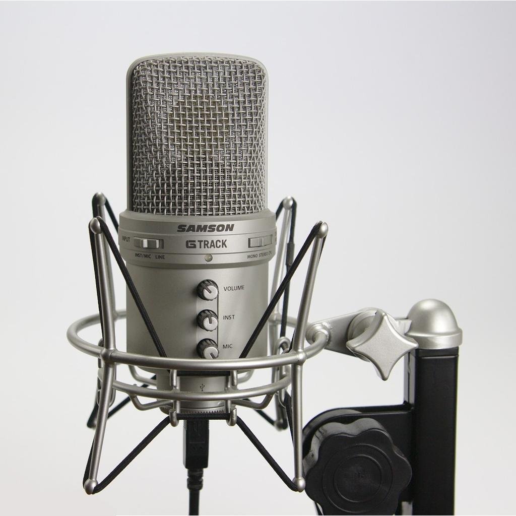 Samson G-Track USB Condenser Microphone with Audio Interface - Image 4